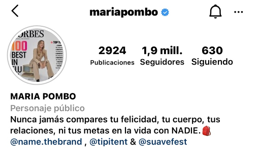 maria pombo perfil importancia micro influencers